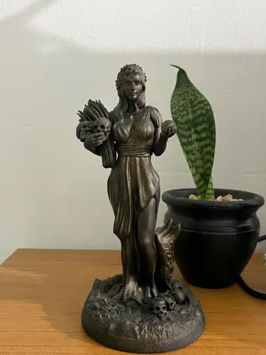 Decoração estatua escultura Deusa Grega Perséfone