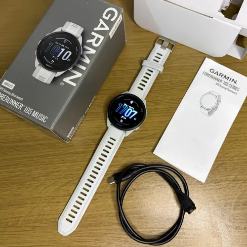 Relógio Garmin Forerunner 165 Music Seminovo Completo