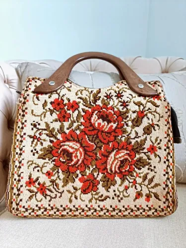 Bolsa estilo tapeçaria Gobelin