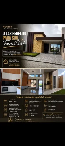 CASA A VENDA NO VILLAREDO - BARRA DOS COQUEIROS