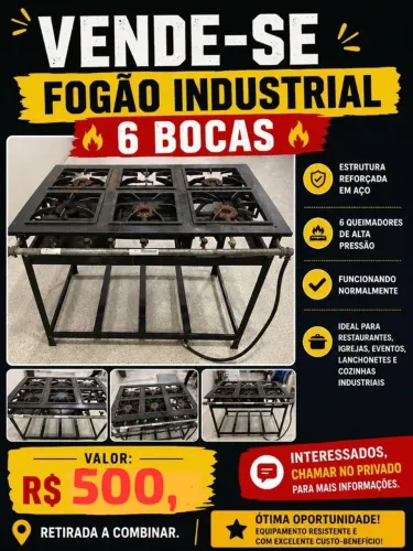 FOGÃO INDUSTRIAL