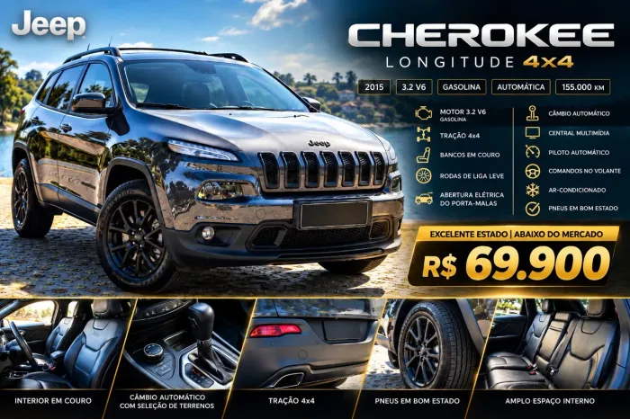Jeep Cherokee Longitude 3.2 4X4 V6 Aut. 2015
