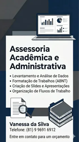 Assessoria Acadêmica e Administrativa - Formatação ABNT, Dados e Slides