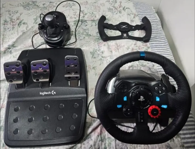 Volante G29 + Câmbio Original + Volante fórmula mod + mod ímã para as borboletas