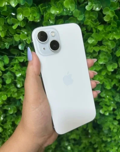iPhone 15 azul 128GB 6 meses de garantia 