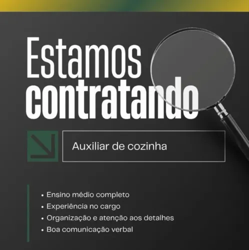 Auxiliar de cozinha (Santa Cruz)