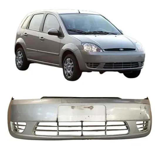 Para Choque Dianteiro Ford Fiesta Original 2003 26051205 Cinza