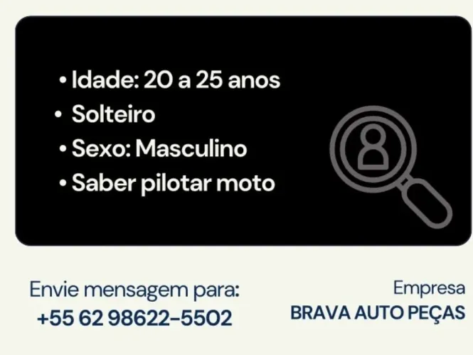 VAGA EMPREGO SERVIÇOS GERAIS 