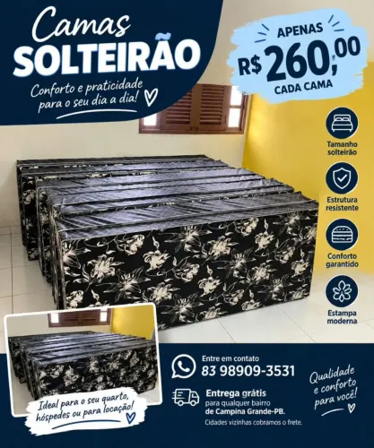 Super promoção cama box solteirão nova direto de fábrica.