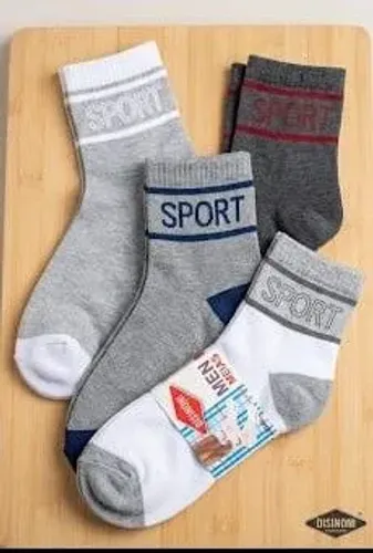 Meias Cano Médio Sport - Kit com 12 Pares