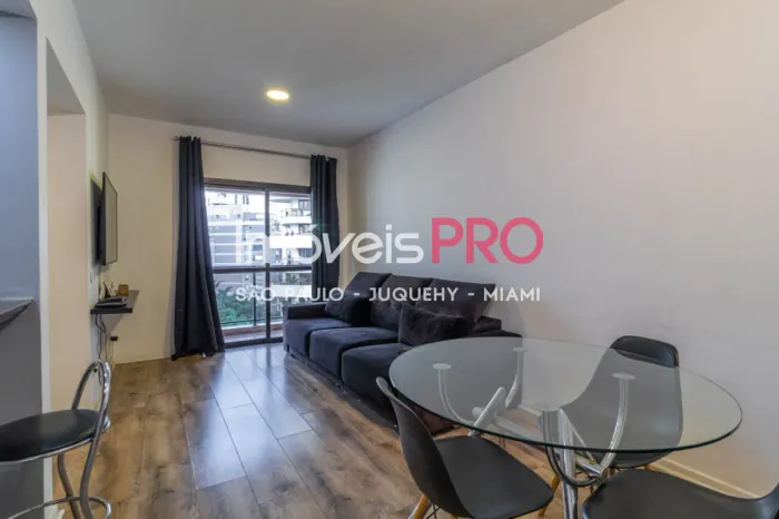 partamento para locação na Vila Nova Conceição - 45m² - Completo e com serviços!