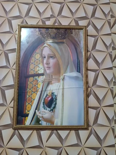 Quadro nossa senhora de Fátima 50x70cm