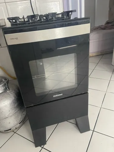 Fogão Itatiaia Itaglass Plus 4 Bocas Mesa Vidro Preto Bivolt