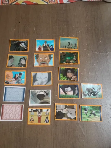 Figurinhas do Naruto colecionáveis 