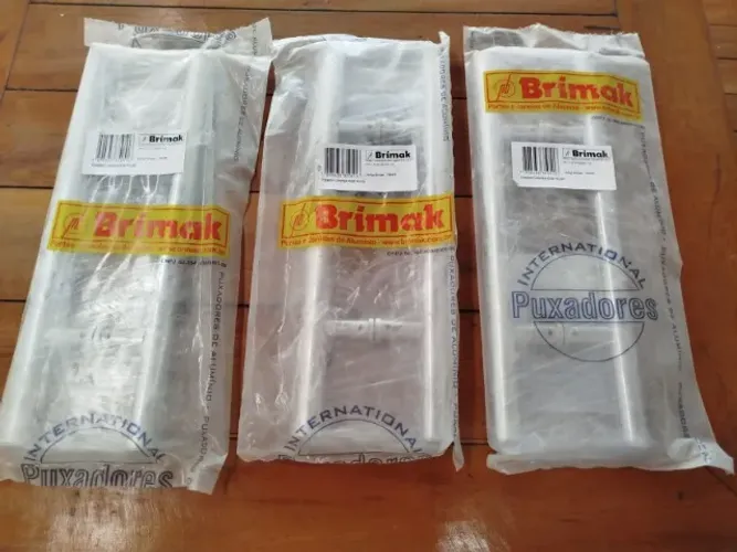 puxador de porta tubolar 1/2 - alumínio polido