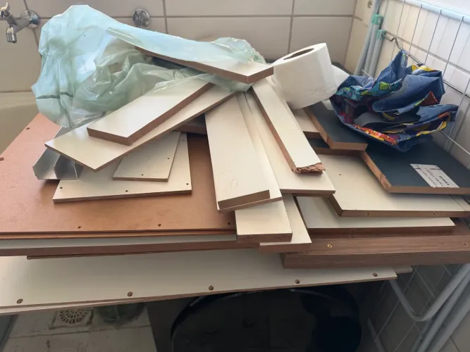 Doação de retalhos de MDF