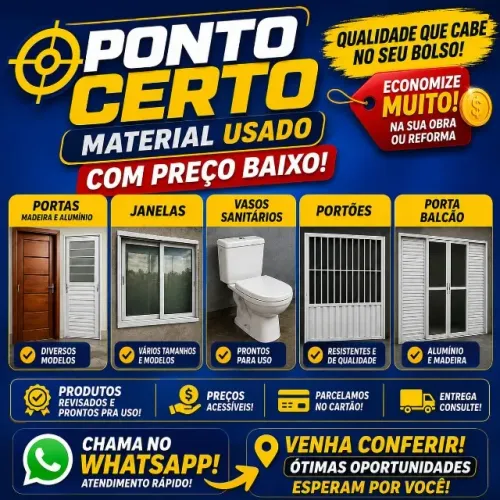 Compramos e Vendemos Material Usado de Demolição