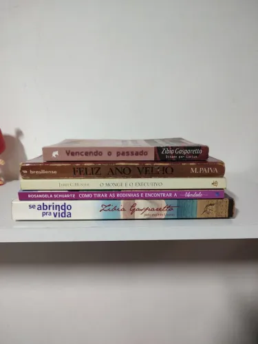Kit de 5 livros diversos