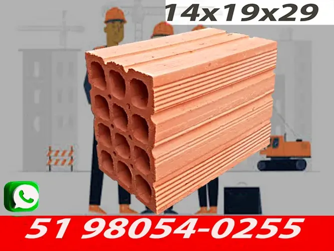Tijolos 12 Furos 14x19x29