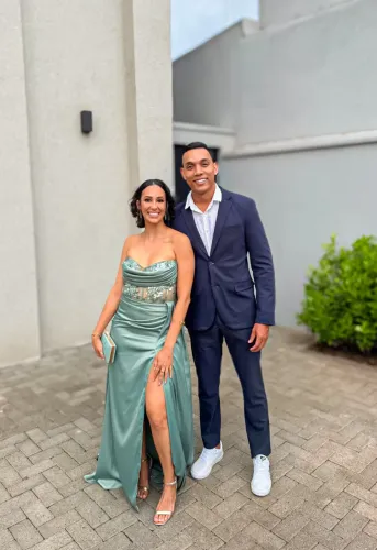 Vestido de festa - verde 