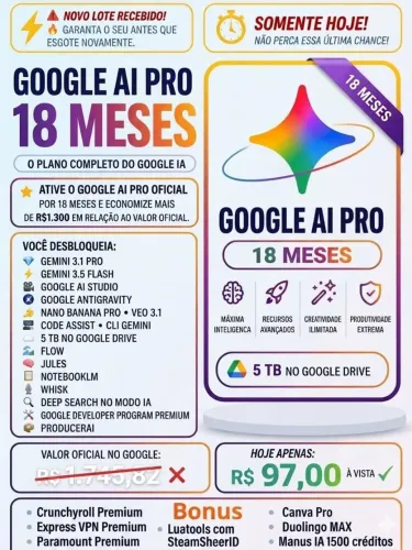 Google AI Pro 18 meses