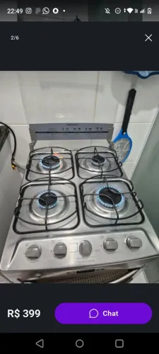 Fogão Brastemp inox