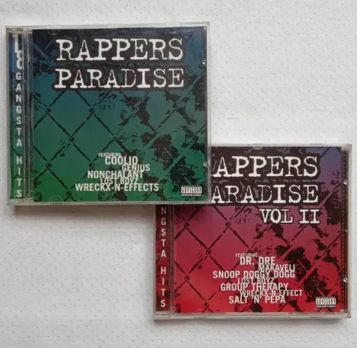 2 CDs Rappers Paradise - Vol. 1 (1996) e Vol. 2 (1997)