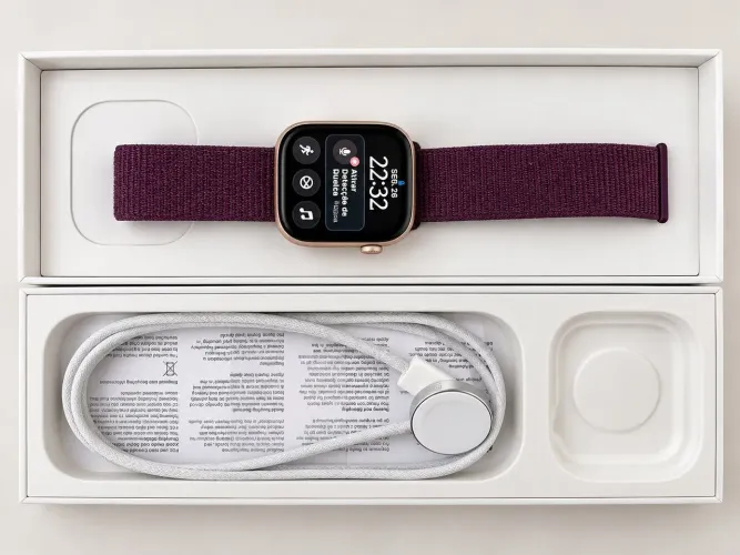 Apple Watch Series 10 GPS 46mm Ouro Rosé | Único Dono | R$ 1.650