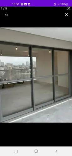 3 cjtos Porta balcao aluminio de segurança 3 folhas as 3 movem