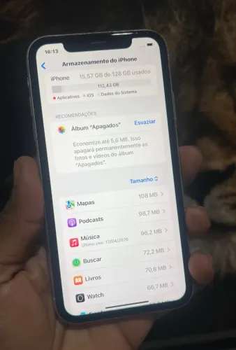 Vendo xr 128 gb bateria 100% mais é original Face ID ok tudo ok