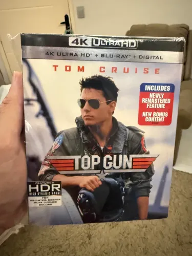 Blu ray 4k top gun com luva