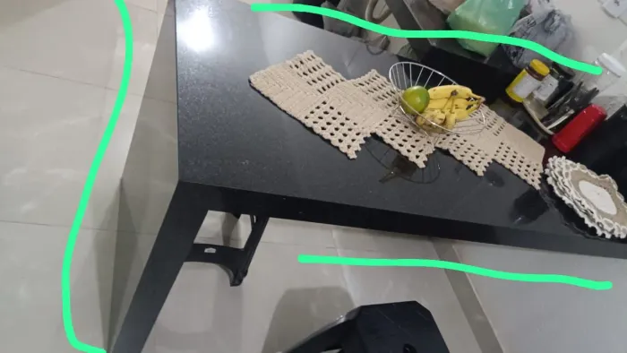 Balcão estilo mesa