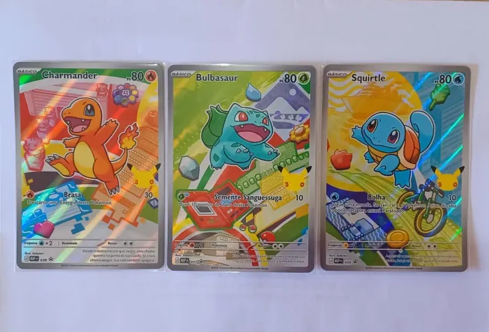 Kit Cartas Pokémon - Parceiros Iniciais Série 1 (Kanto)