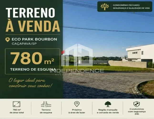 Terreno á venda | 780m² | Ecopark Bourbon | Zona Leste