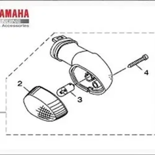 Pisca Seta Lado Esquerdo Dianteiro Original Lander XTZ 250 Ano 2024, Lente de Cristal