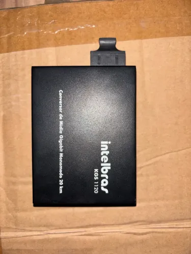 Conversor de Mídia Gigabit Intelbras KGS 1120 Monomodo 20 km