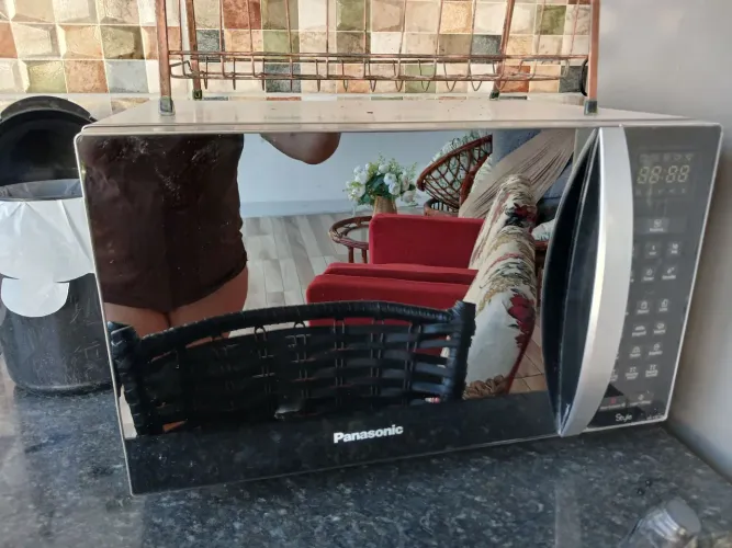 Micro-ondas com defeito