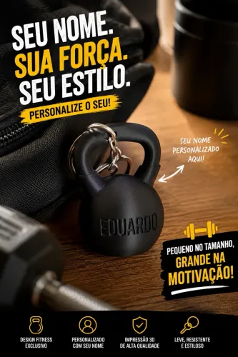 Chaveiro Haltere Personalizado