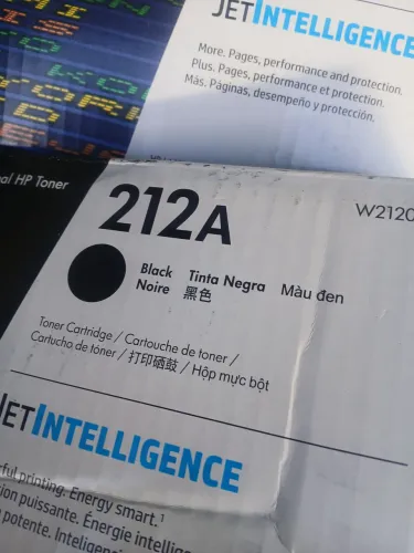 Toner hp 212x original vazio. 