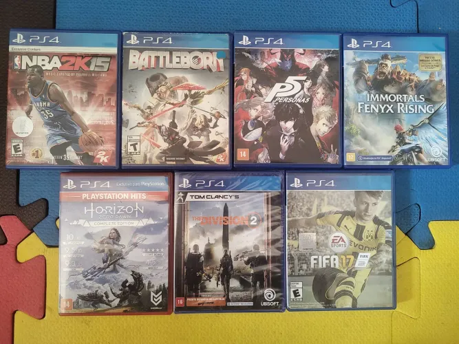 JOGOS PS4 - 07 JOGOS POR R$199
