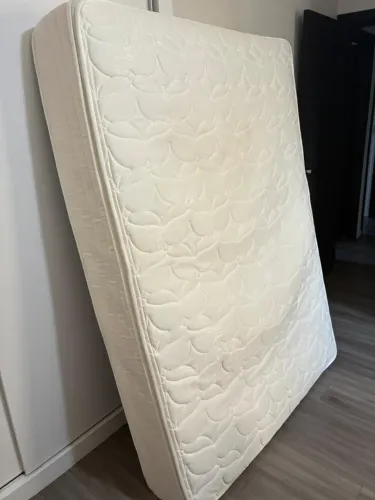 Colchão de casal Cbp Inducol Molas Ensacadas, Pillo Top 138x188x27 com, Branco