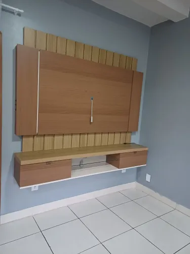 Rack de parede com armário para Sala