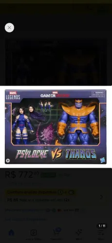 Marvel Legends Gamerverse Psylocke Vs. Thanos Hasbro Capcom