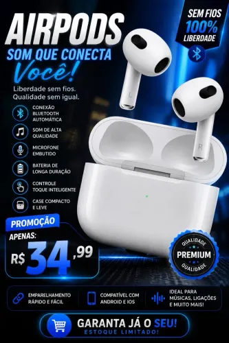 Fone AirPods Promoção 