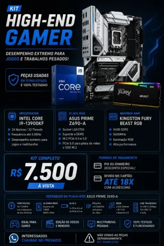 ? KIT HIGH-END GAMER - I9 13900kf + Z690 + DDR5 ?