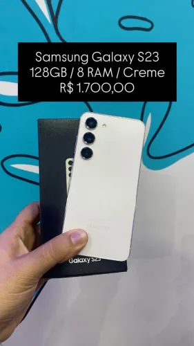 Seminovo: Galaxy S23 128GB / 8 RAM / Creme - Loja Fisica