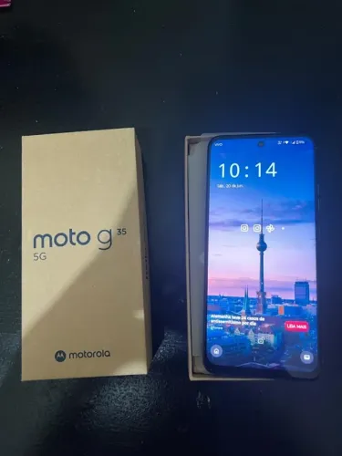 Motorola Moto G35 5G - 256GB 12GB (4GB RAM+8GB Ram Boost) Verde Na Caixa / Estado de Zero