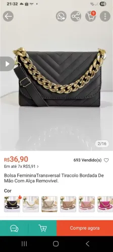 Bolsa lateral estilosa entrego Artur Alvim são Miguel 