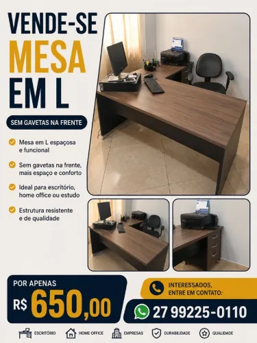 Mesa em L