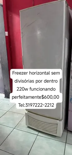 Freezer horizontal sem divisórias 220w